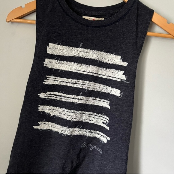 Abercrombie & Fitch NY Navy Blue Anonymous Twisted Open Back Tank Top Sz XS NWT - Picture 5 of 13